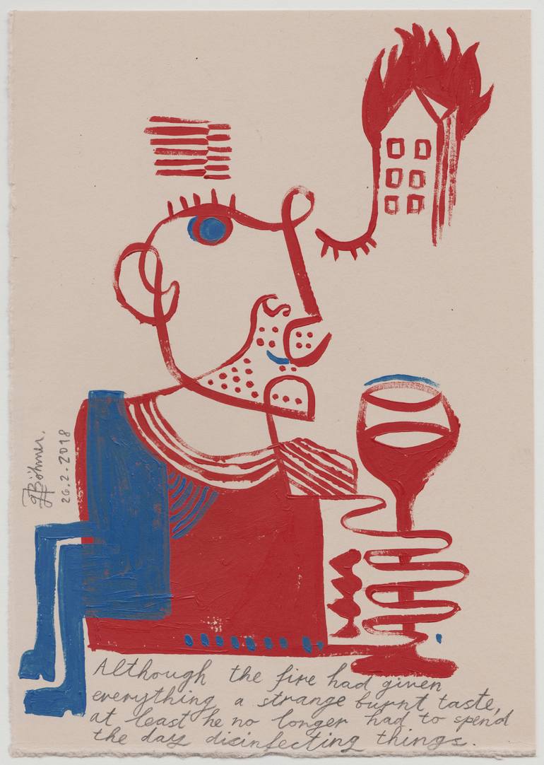 770x1082 Saatchi Art Burnt Taste Drawing By Gabriel