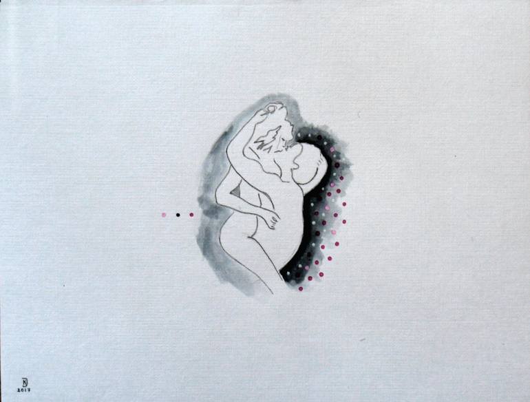 770x584 Saatchi Art Lips That Taste Of Tears Drawing By Khatuna Jibladze