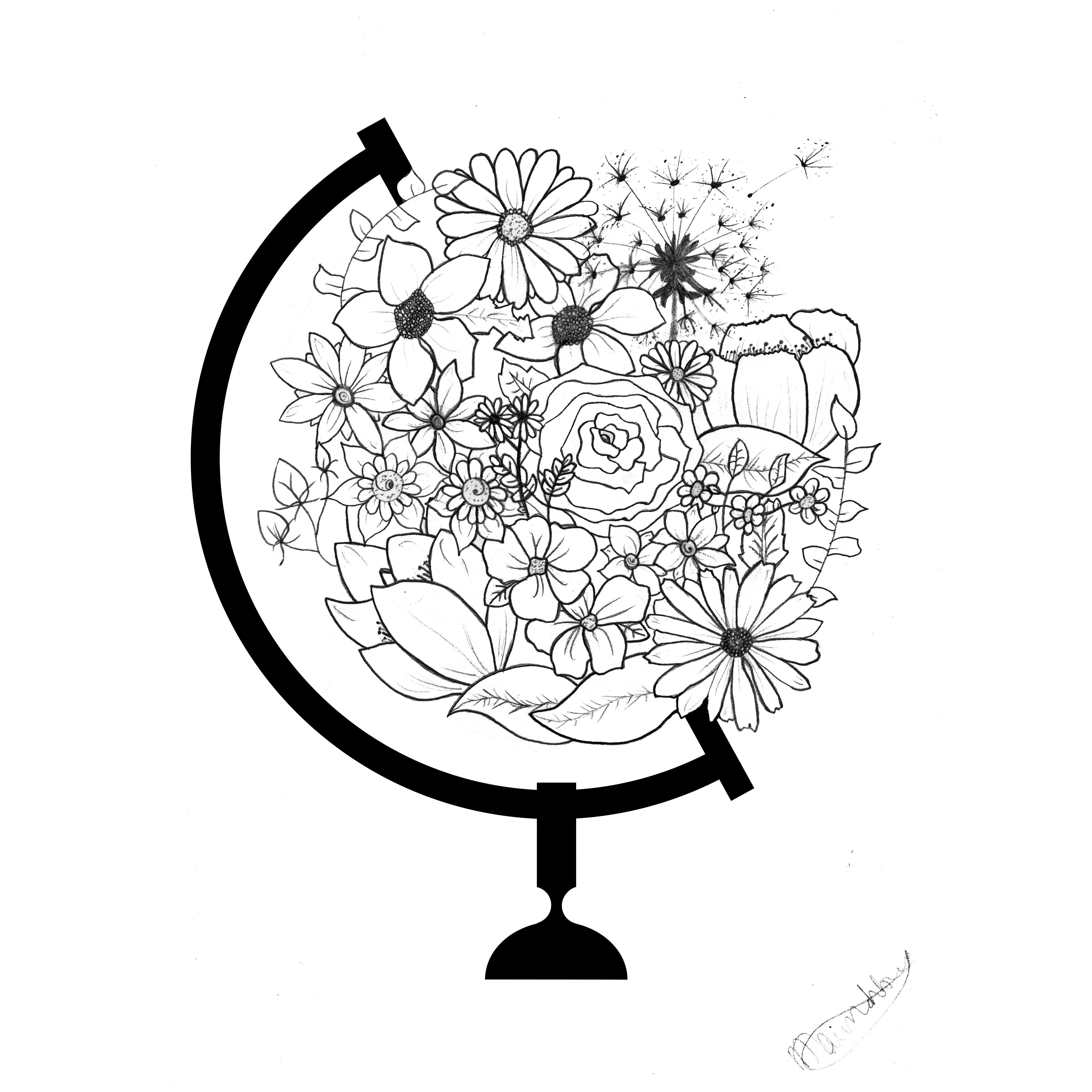 4096x4096 Floral Globe