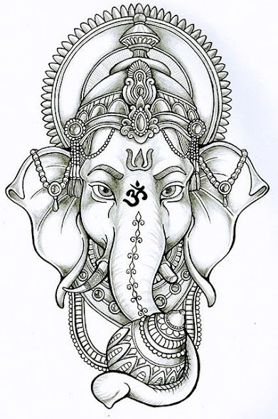 391x589 50 Beautiful Ganesha Tattoo Designs And Ideas With Meaning