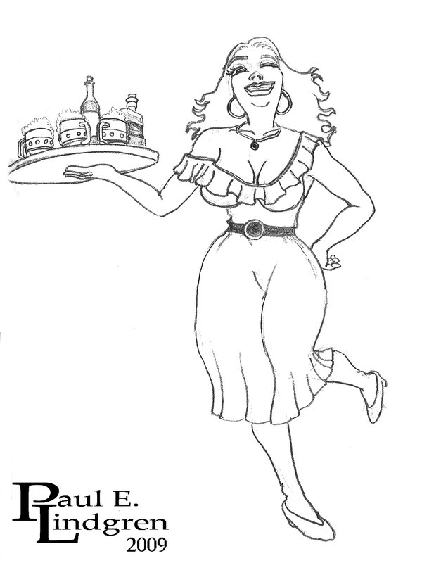 600x800 Tavern Wench Drawing By Paulrik