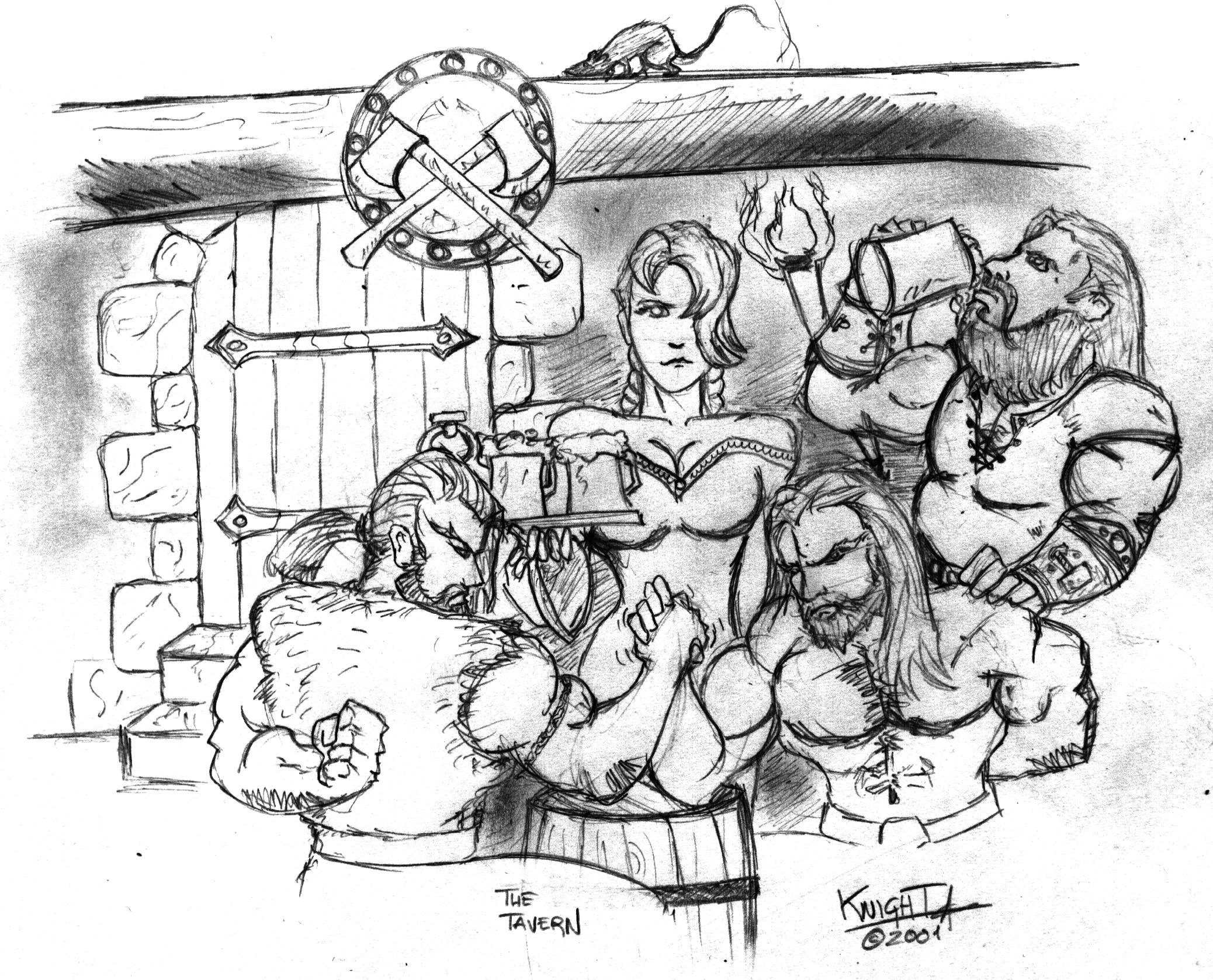 2076x1678 The Tavern By Valarion