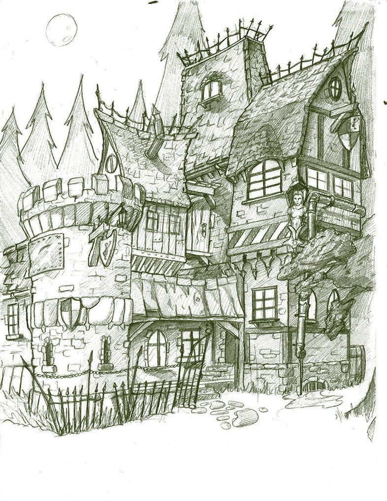 786x1017 Warhammer Tavern By Epsongericom Locations Drawing