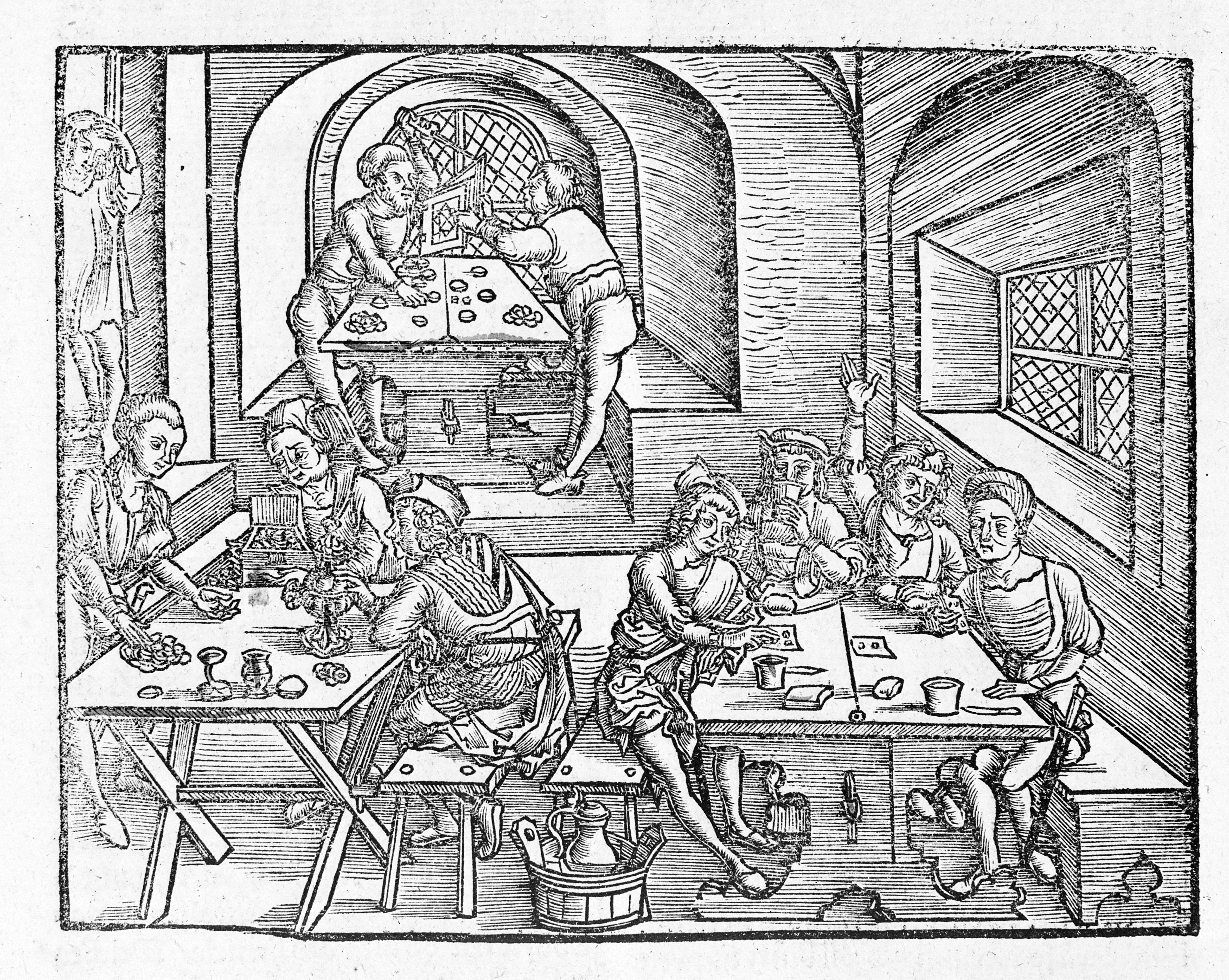 4724x3768 Filemarsilius Ficinus, Interior Of A Tavern. Wellcome L0006185