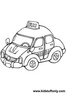 214x300 Taxi Coloring Page