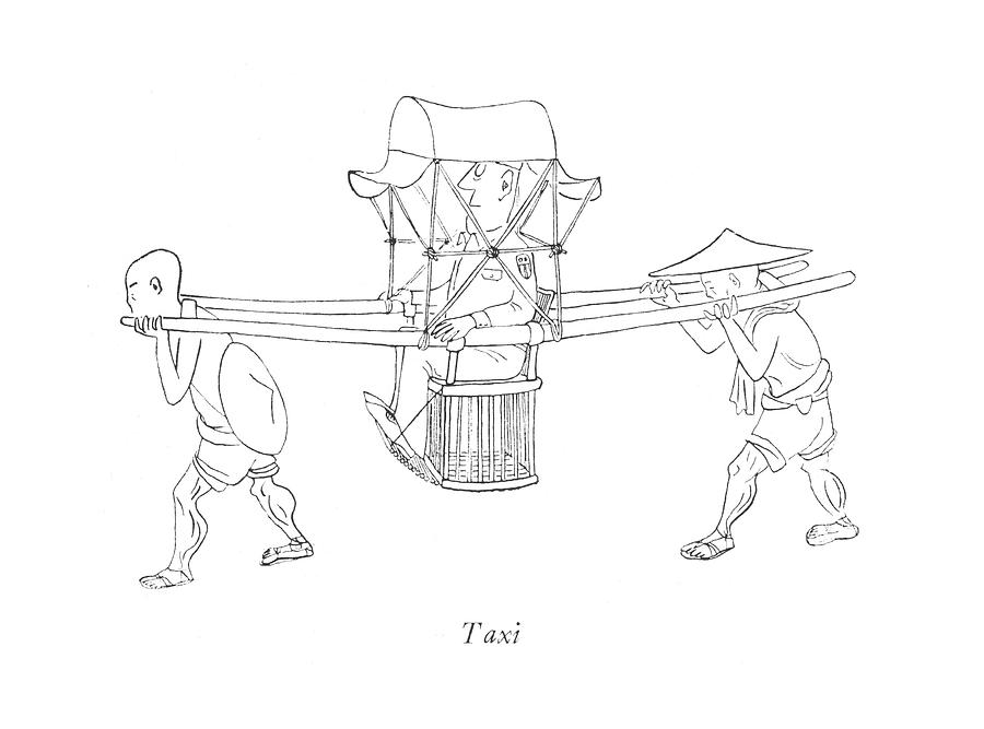 900x667 Taxi By Saul Steinberg