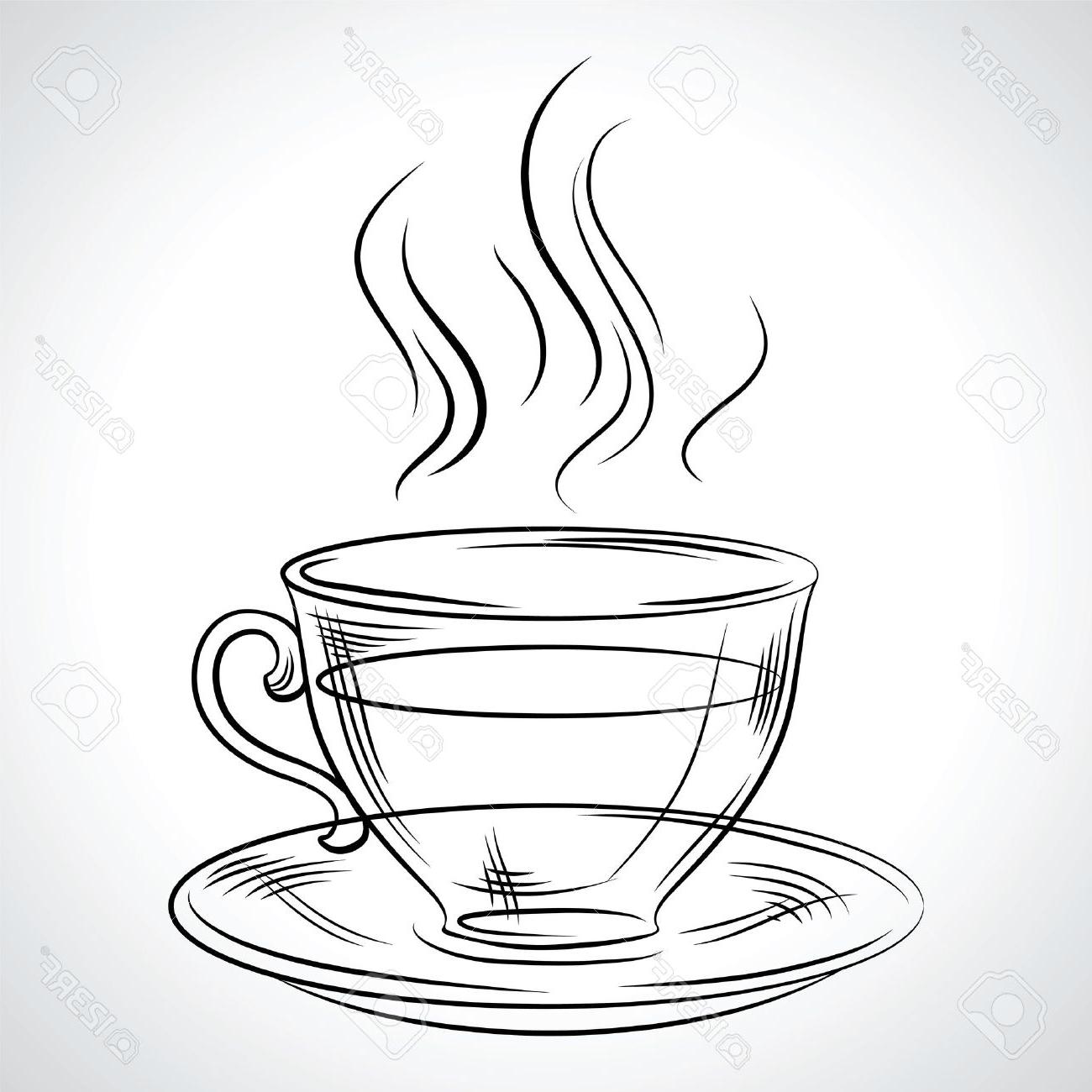 1300x1300 Drawn Tea Cup Drawing