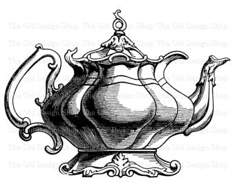 340x270 Teapot Clipart Etsy