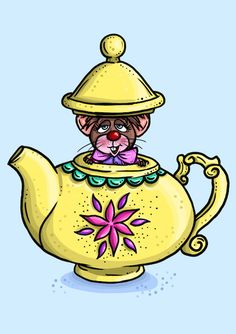 236x334 Rapunzel In Teacups With Pascal The Chameleon In Her Long Golden