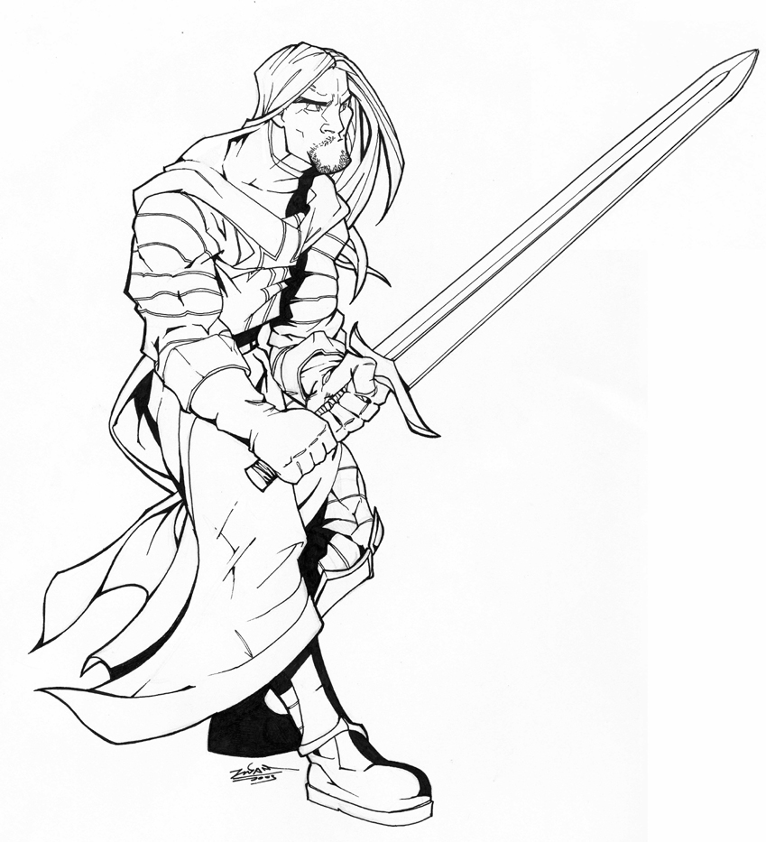 849x933 Templar Knight Ink By Thenota