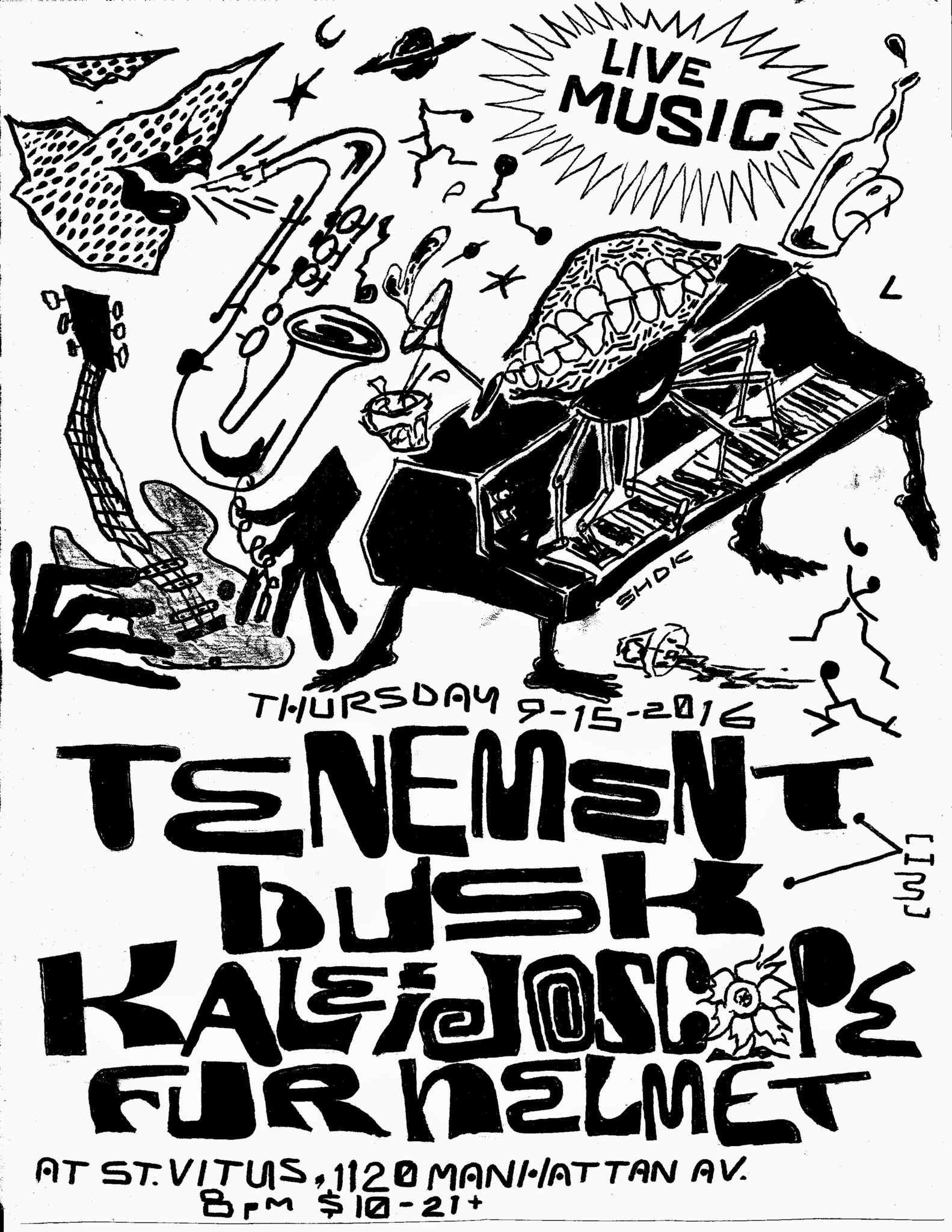 1583x2048 Tenement, Dusk, Kaleidoscope, Fur Helmet Tickets Saint Vitus