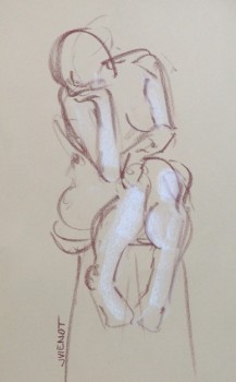 217x350 Joan Vienot Figure Drawing Tension Vs. Relaxation