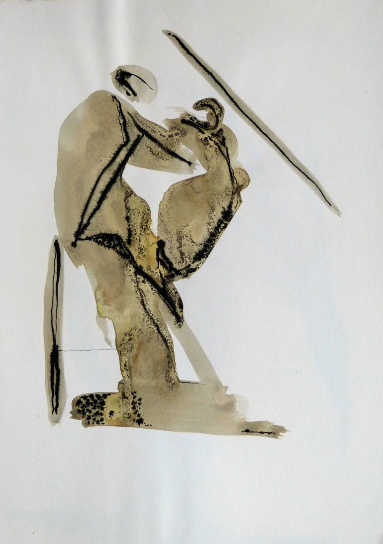 770x1094 Saatchi Art Tension Drawing By Frederic Belaubre