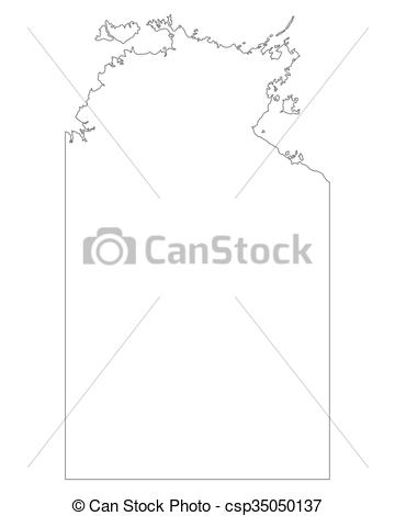 360x470 Map Of Northern Territory Vectors