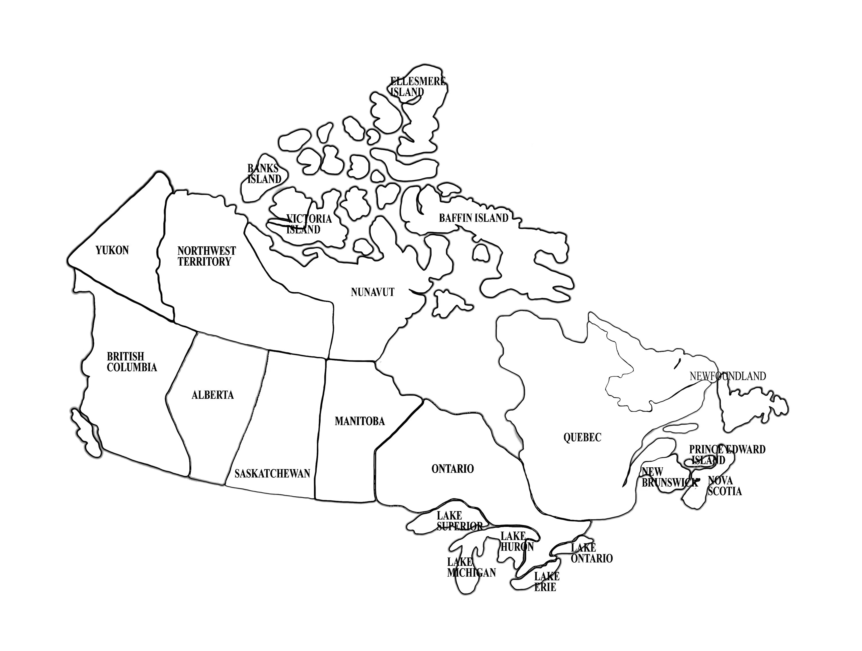 3000x2265 Printable Outline Maps For Kids Map Of Canada Canadian Territory