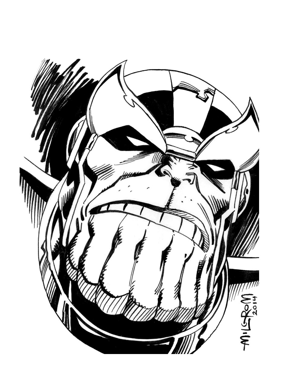 956x1269 Marvel Comics Of The 1980s Thanos By Al Milgrom