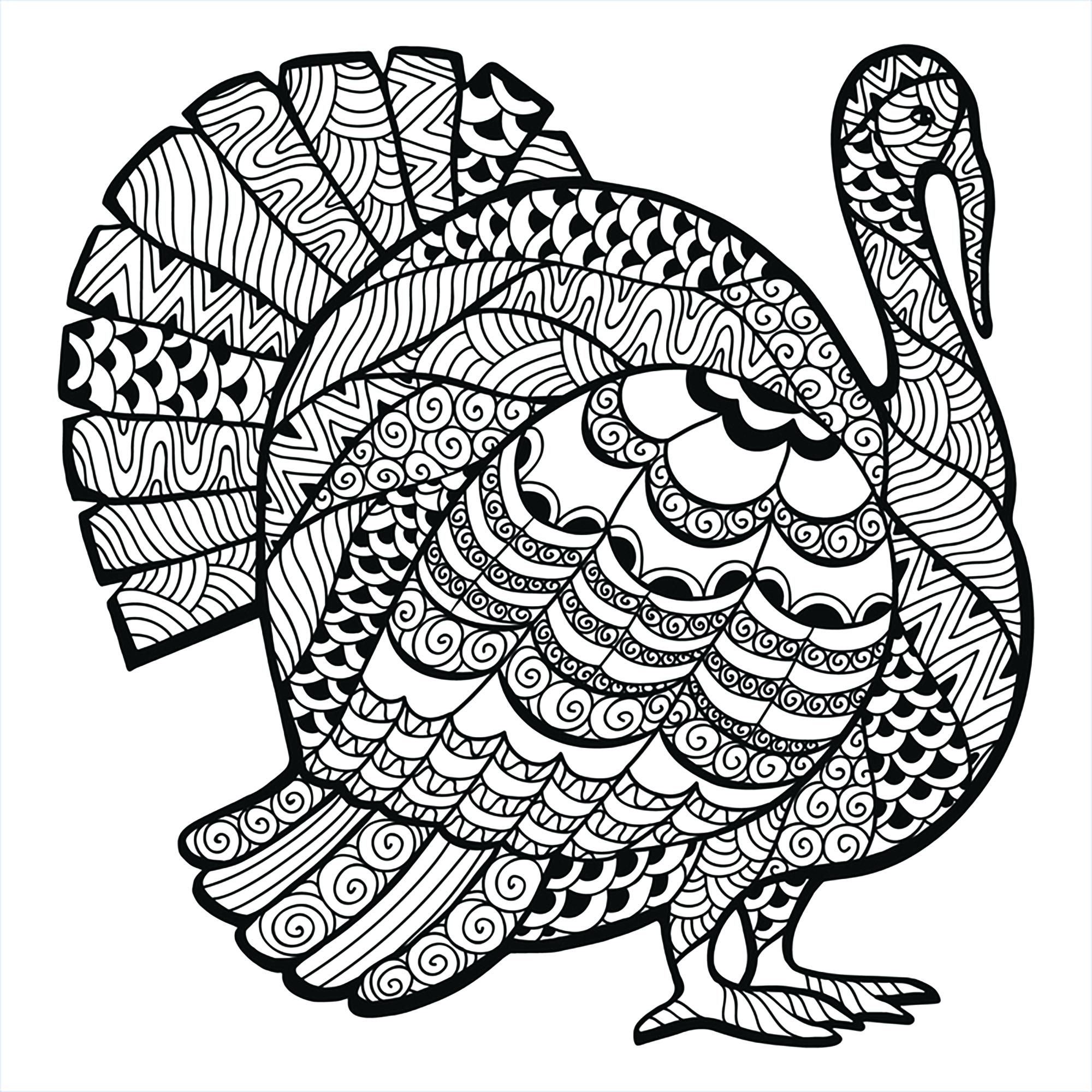 2000x2000 Tested Thanks Giving Coloring Pages Thanksgiving Turkey By Free