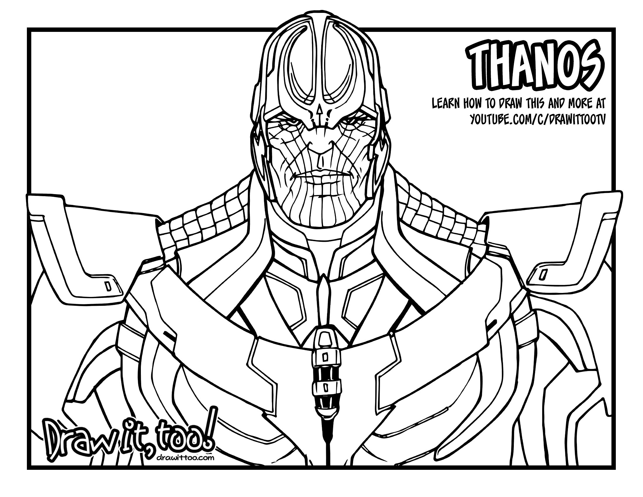 2200x1700 Thanos (Marvel Cinematic Universe) Draw It, Too!