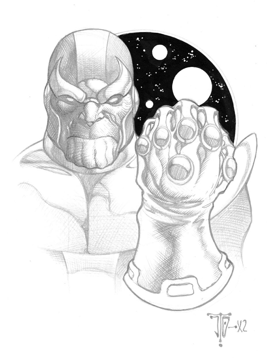945x1250 Thanos By Justiniano, In Don Bohm's Various Comic Art Gallery Room