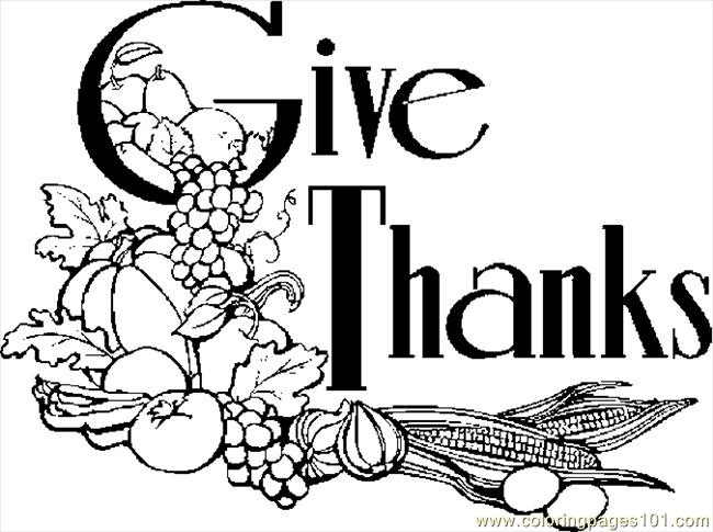 650x485 Give Thanks Coloring Page