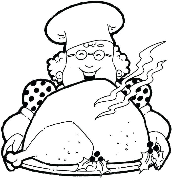 696x720 Thanksgiving Feast Coloring Pages Thanksgiving Dinner Coloring