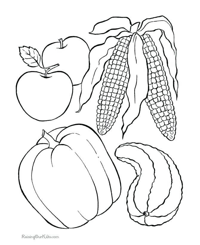 670x820 Thanksgiving Food Coloring Pages Thanksgiving Drawing Templates