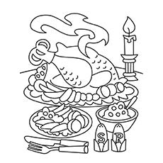 230x230 Best Thanksgiving Food Coloring Pages Free 5382 Printable