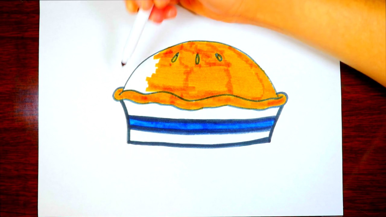 1280x720 Thanksgiving Food Drawing Thanksgiving Pie