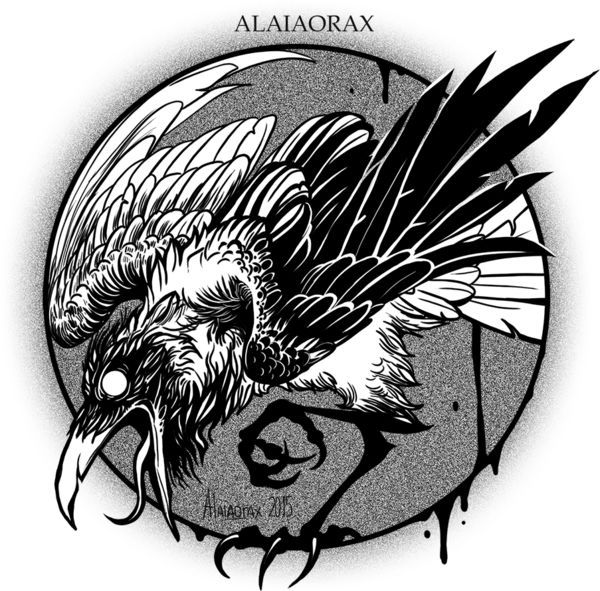 600x591 Crow Tattoo Drawings Crows, Tattoo And Ravens