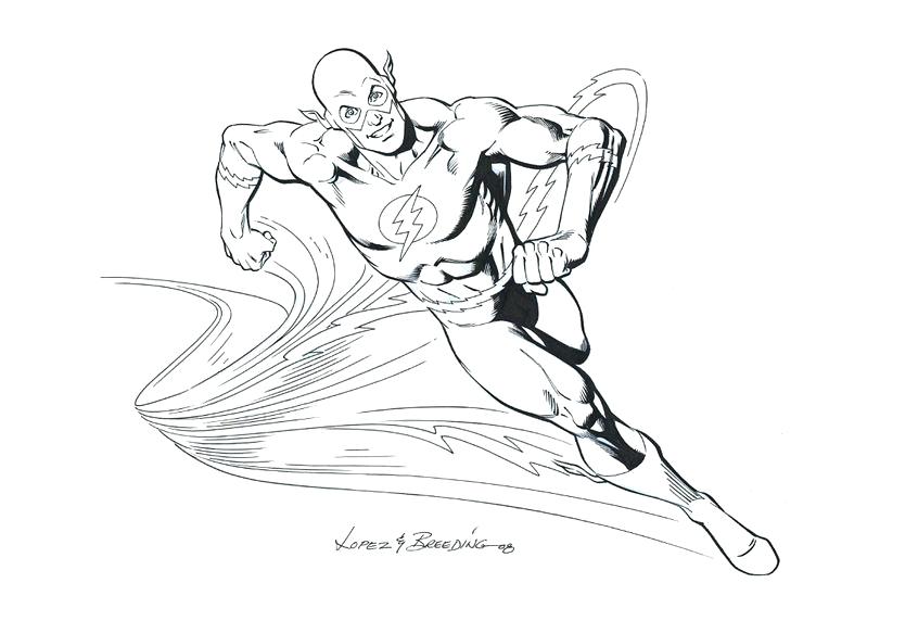 846x572 The Flash Coloring Pages The Flash Coloring Pages Running Effect