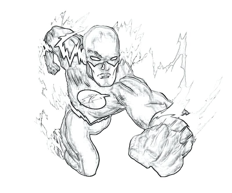 800x667 The Flash Running Coloring Pages Plus Flash Is On Fire 113