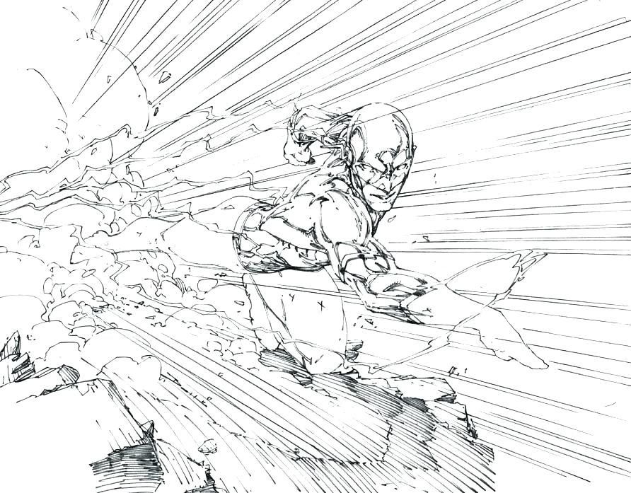 892x697 The Flash Coloring Page Coloring Pages Collectible