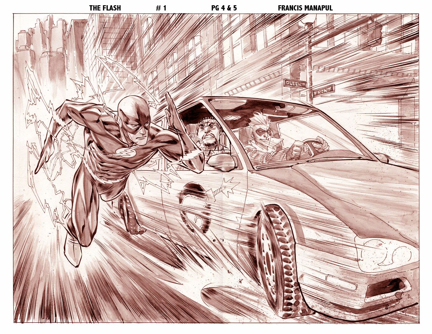 1400x1084 Flash Comic Drawing The Flash 1 Preview Pg 3n4 By Manapul