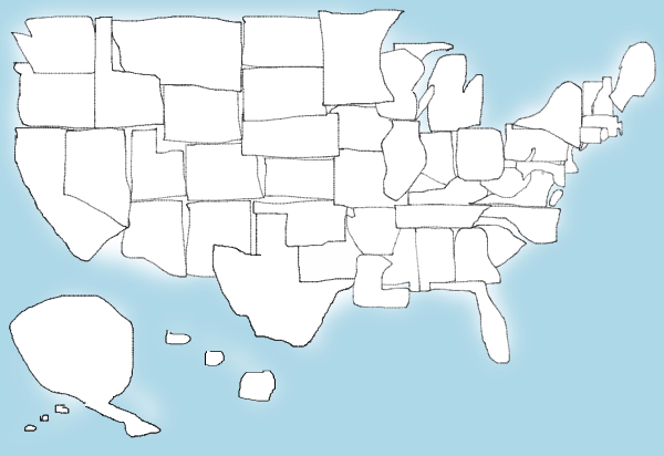 600x412 United States Quiz See How Well You Can Draw All 50 States Time