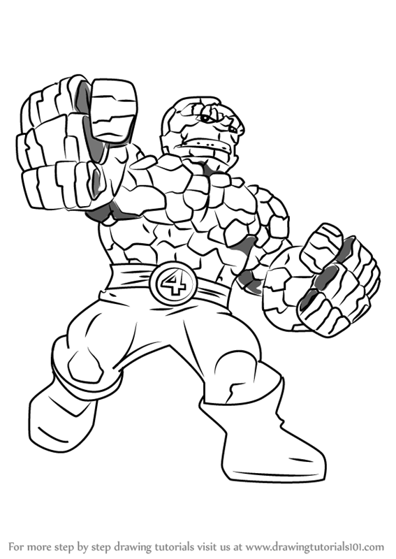 567x800 Learn How To Draw The Thing From The Super Hero Squad Show (The