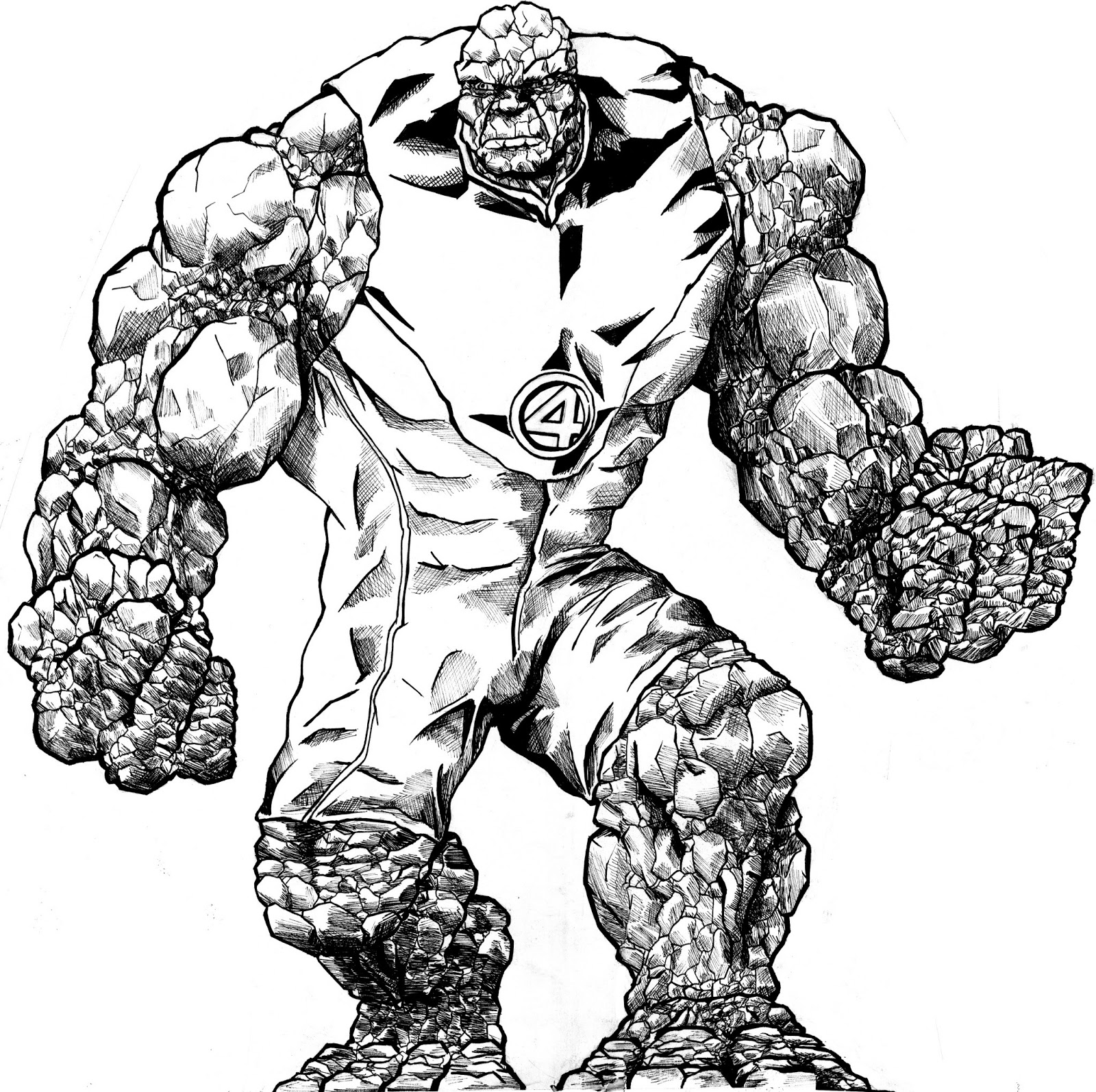 1600x1595 The Electric Gorilla The Beast And The Thing Drawings