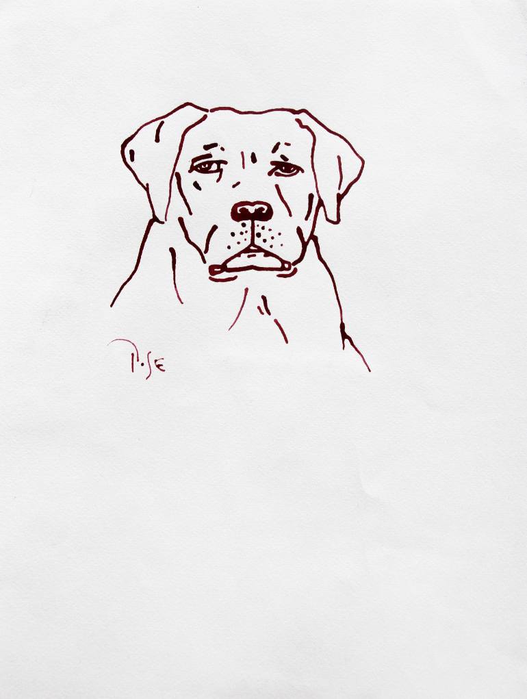 770x1021 Saatchi Art Hard Thoughts Drawing By Igor Pose