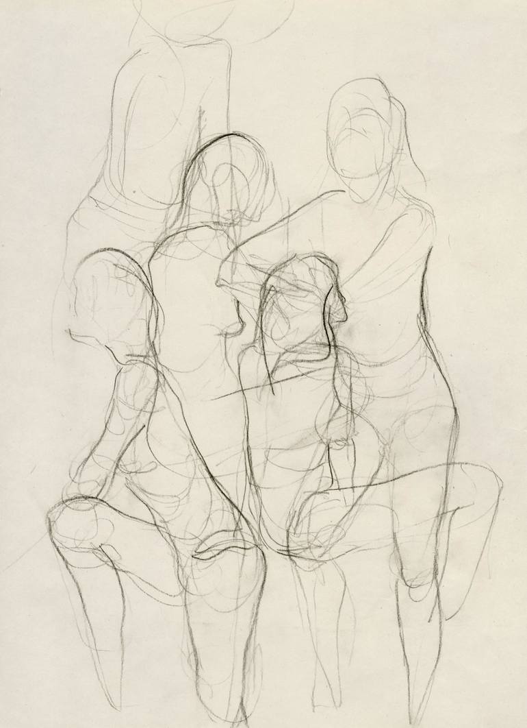 770x1062 Saatchi Art Thoughts2 Drawing By Ieva