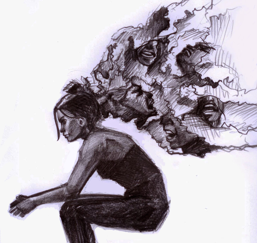 900x853 Too Much Thoughts. By Anapsesh