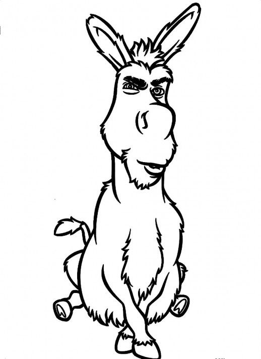 518x713 Shrek Holds Donkey Tightly Coloring