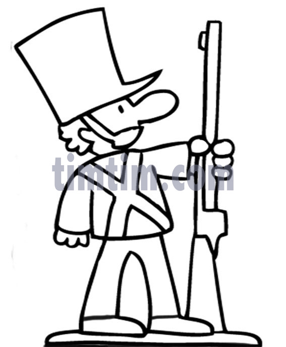 567x687 Free Drawing Of A Tin Soldier Bw From The Category Christmas