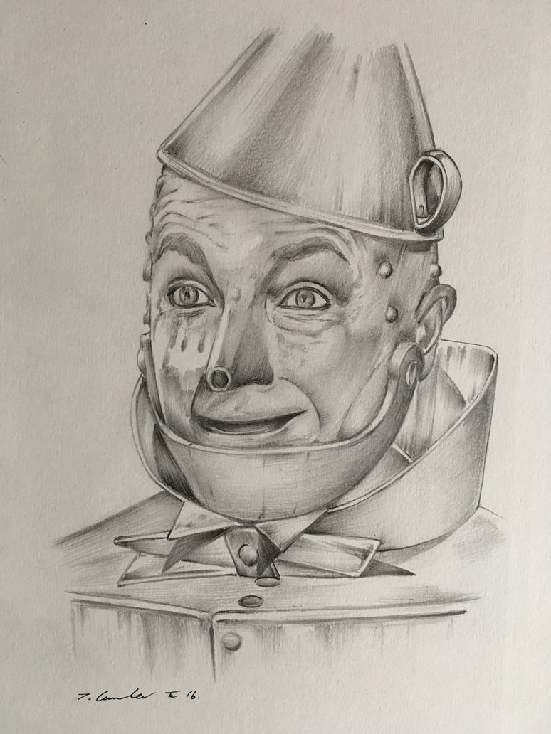 774x1032 Tin Man Drawing Wizard Of Oz Art By Billyboyuk