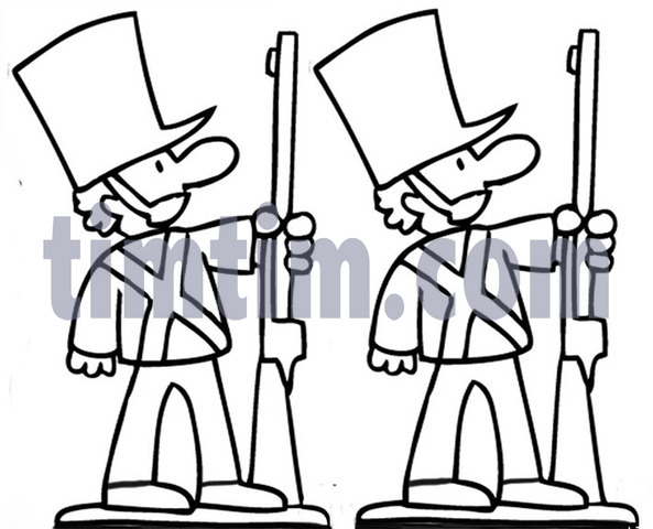593x480 Free Drawing Of 2 Tin Soldiers Bw From The Category Christmas