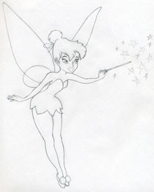 220x275 Draw Tinkerbell Is Very Easy