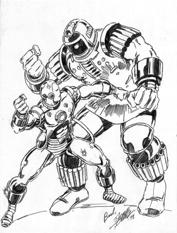 606x800 All About George Perez Iron Man Vs The Titanium Man