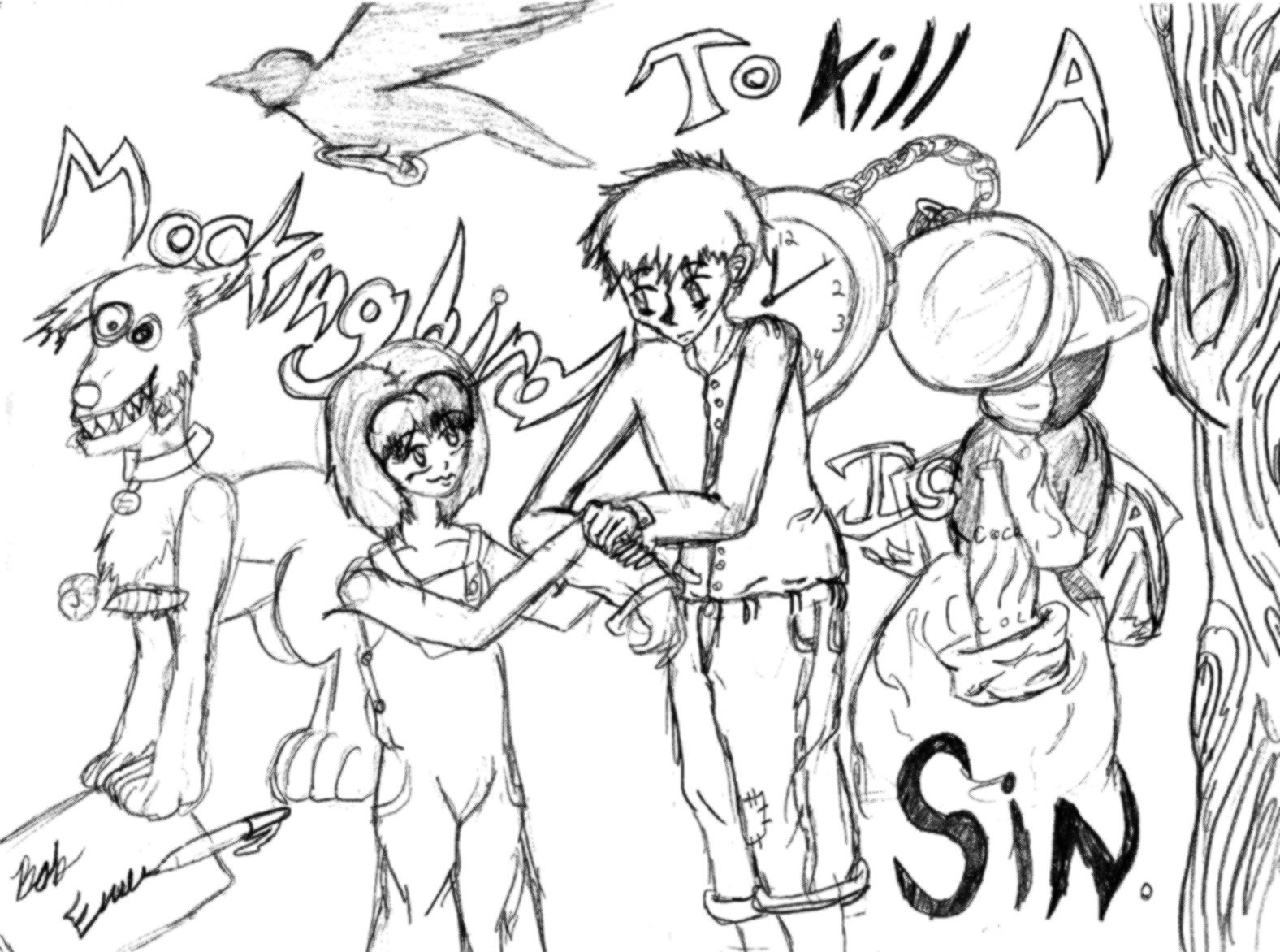 1576x1172 To Kill A Mockingbird By Ryukirose3407