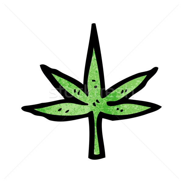 600x600 Marijuana Leaf Cartoon Vector Illustration Lineartestpilot