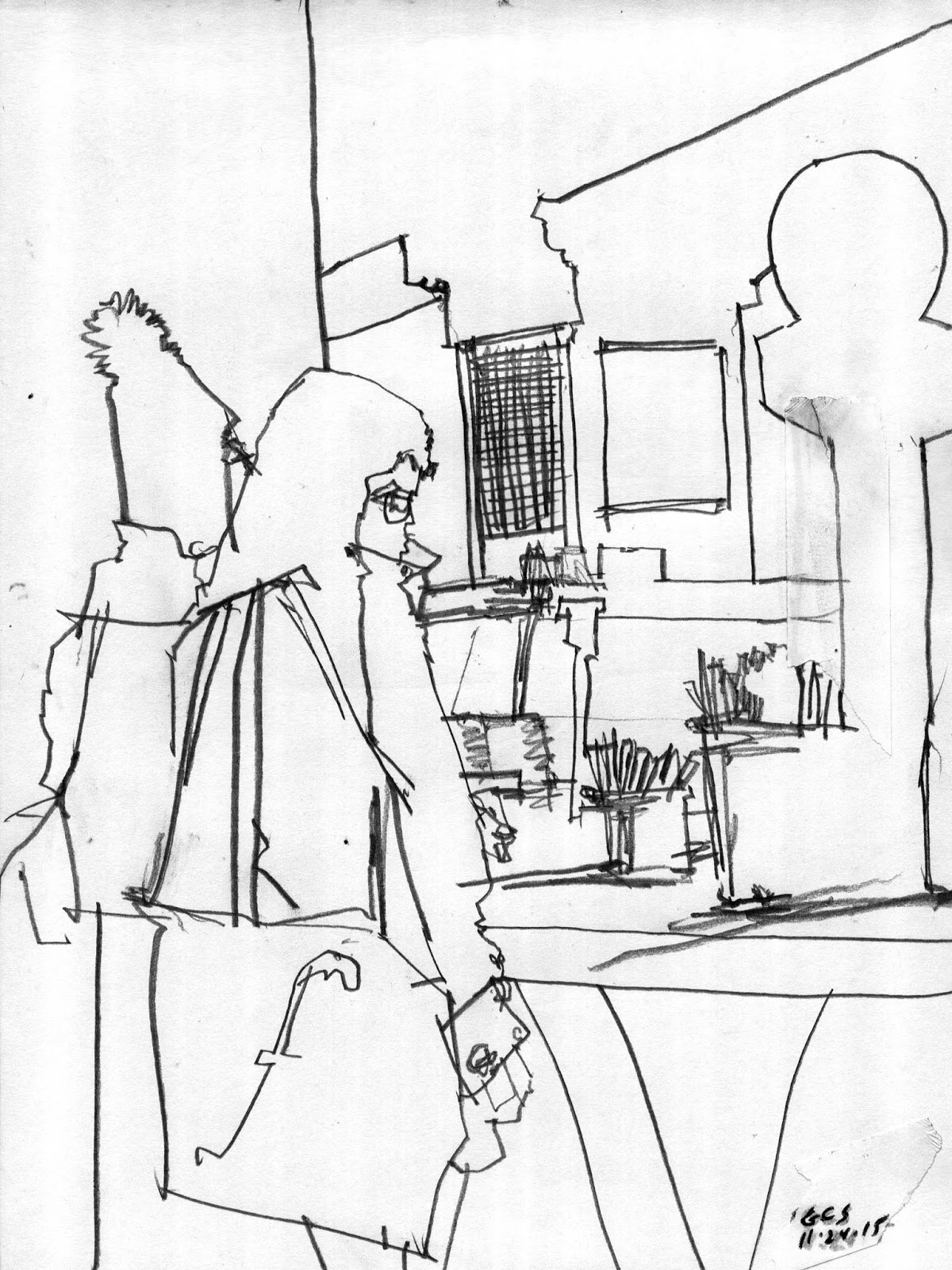 1200x1600 Drawing On Location (Before The Wombats) Grand Central Station