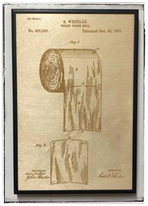 214x299 Toilet Paper Roll Patent Drawing Woodpatentart