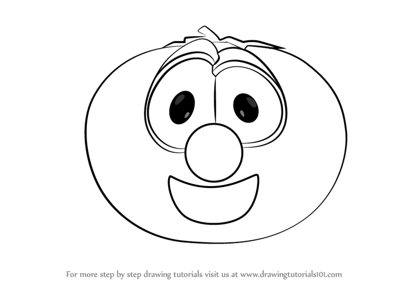 800x567 Learn How To Draw Bob The Tomato From Veggietales (Veggietales
